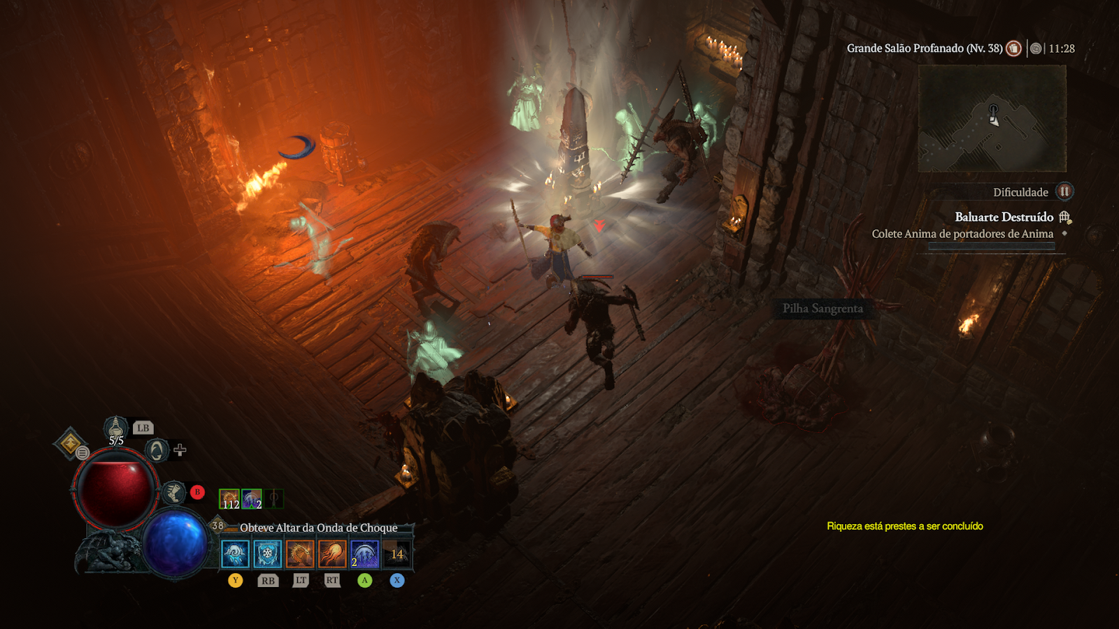 Sistema de progressão bem elaborado