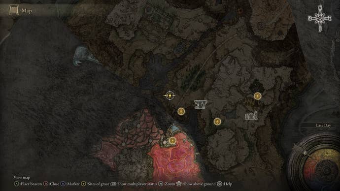 Elden Ring Moon of Nokstella map